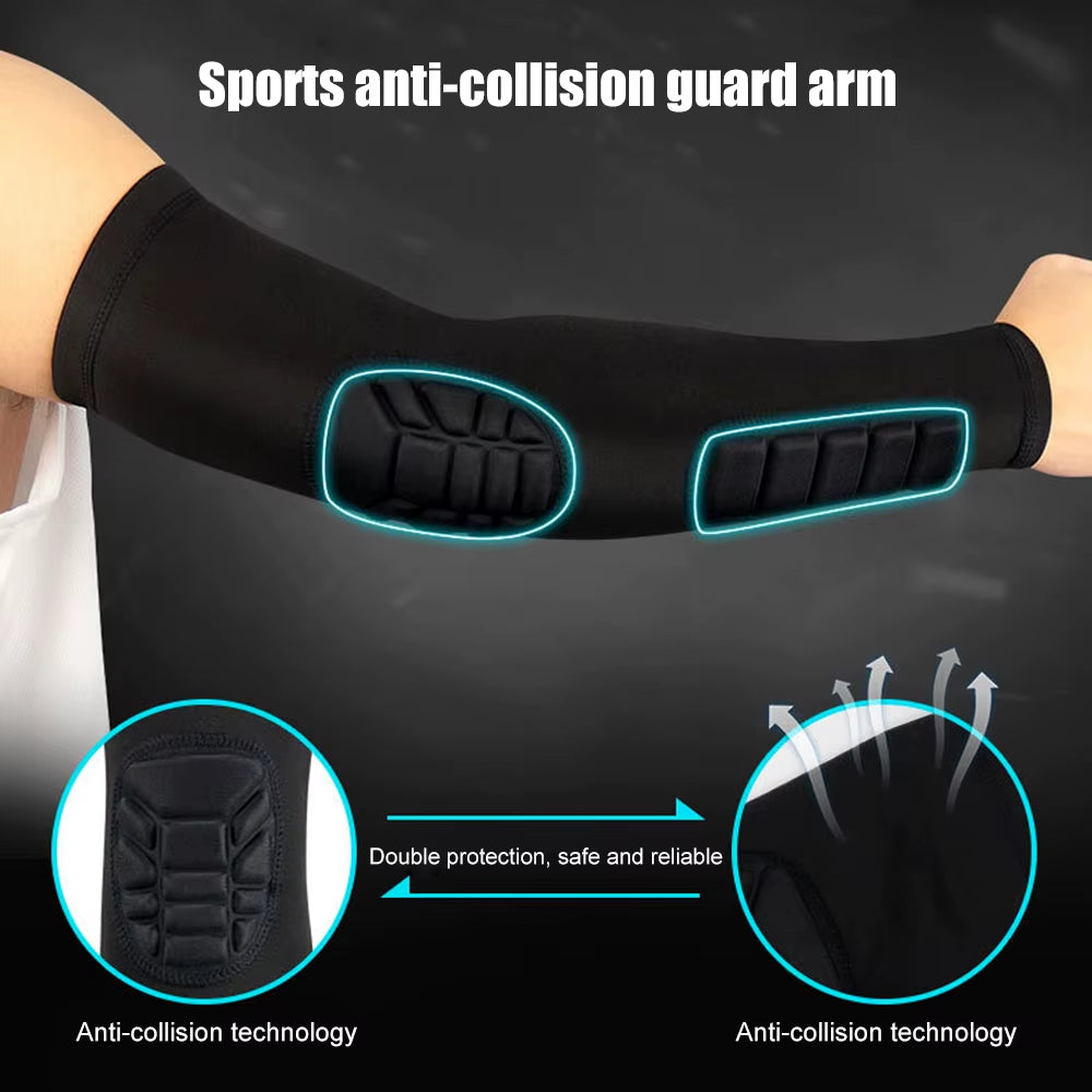 1PCS Arm Sleeves, Youth Adult Basketball Shooter Sleeves,Elbow Forearm Crashproof Pads for Football Basketball Volleyball Soccer