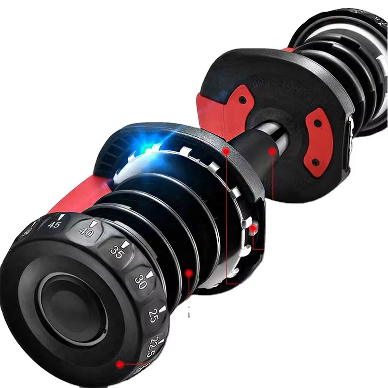 Custom Home Gym Pesas Digital Adjustable Dumbles Weight Lifting Dumbbells 24Kg 52.5Lbs