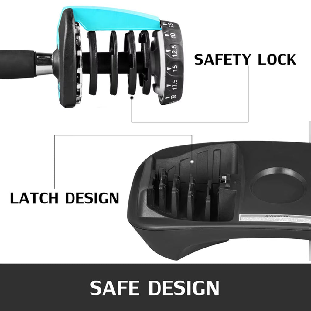 Custom Home Gym Pesas Digital Adjustable Dumbles Weight Lifting Dumbbells 24Kg 52.5Lbs