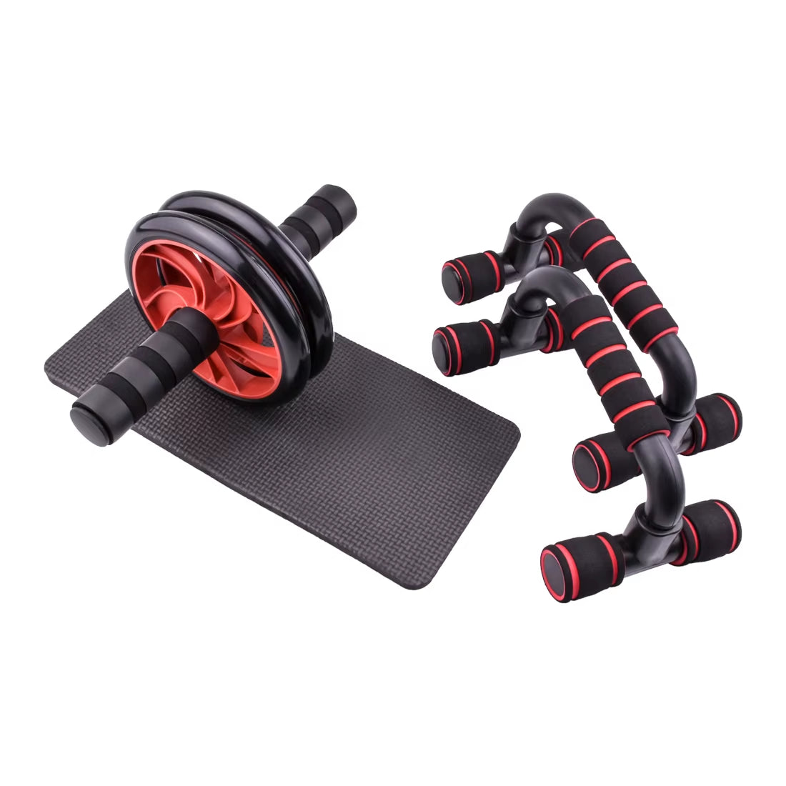 New Ab Roller&Jump Rope No Noise Abdominal Wheel Ab Roller with Mat for Arm Waist Leg Exercise Gym Fitness Equipment